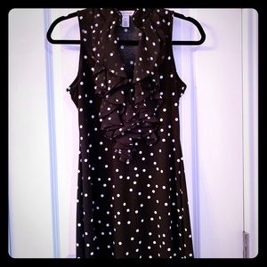 White House Black Market polka dot dress/tunic